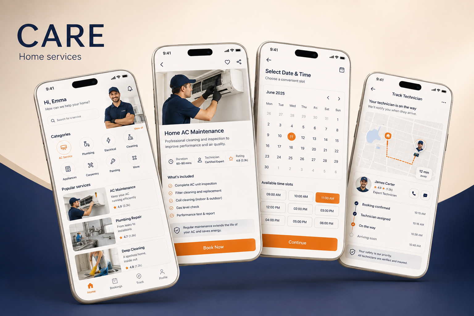 تطبيق الخدمات والصيانة